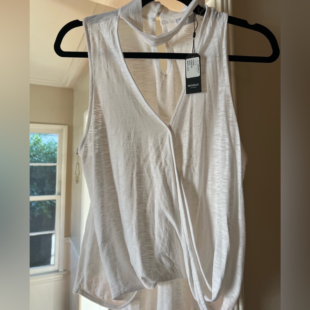 White stylish tank top